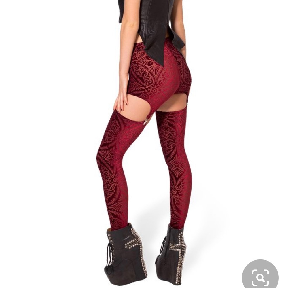Burned Velvet Suspenders Wine